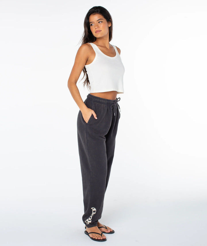 Roxy Women's Maile Pant - Phantom Palm Tree Resort - Sun Diego Boardshop