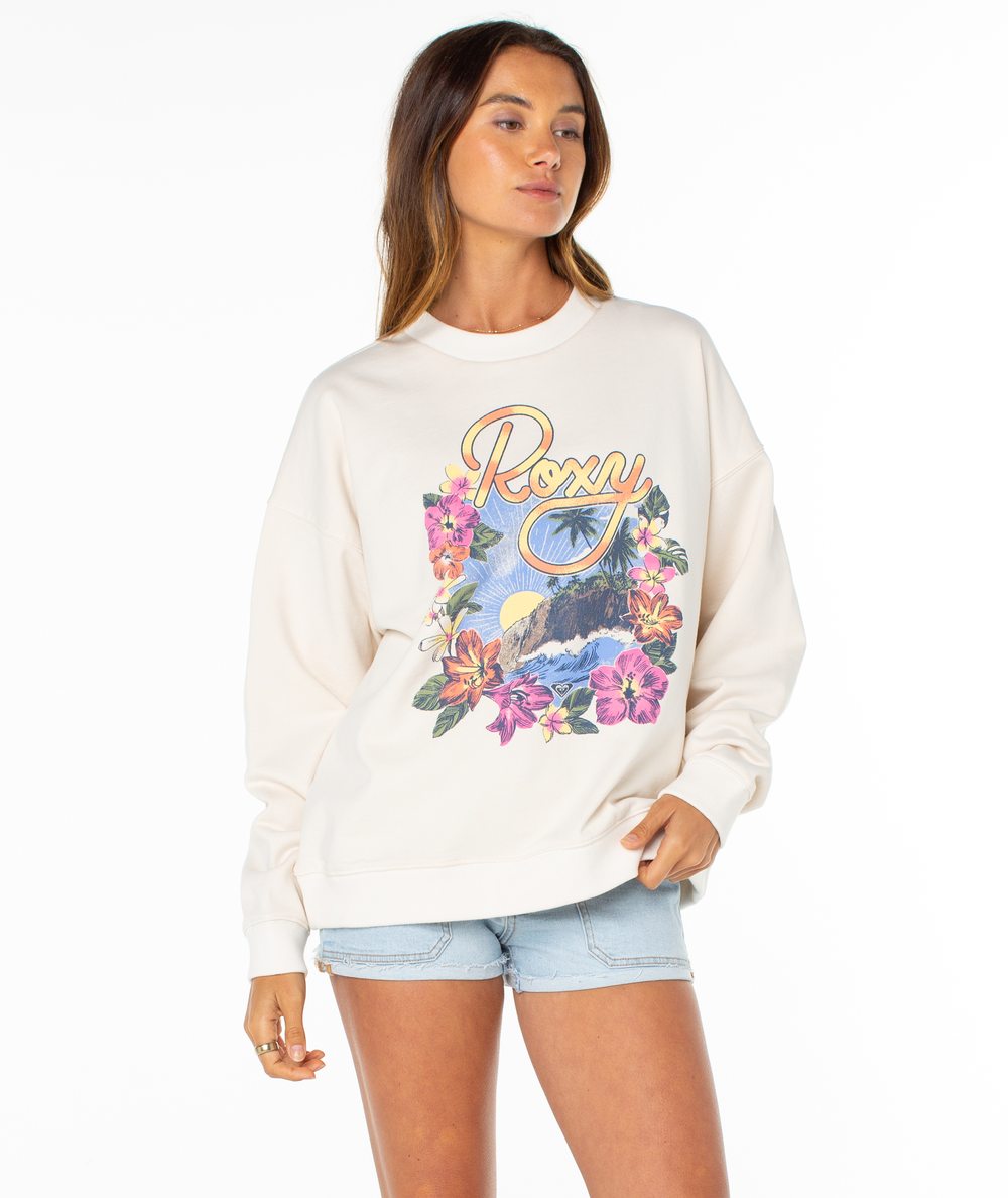 Roxy Women's Lineup Oversized Crew - Dew - Sun Diego Boardshop