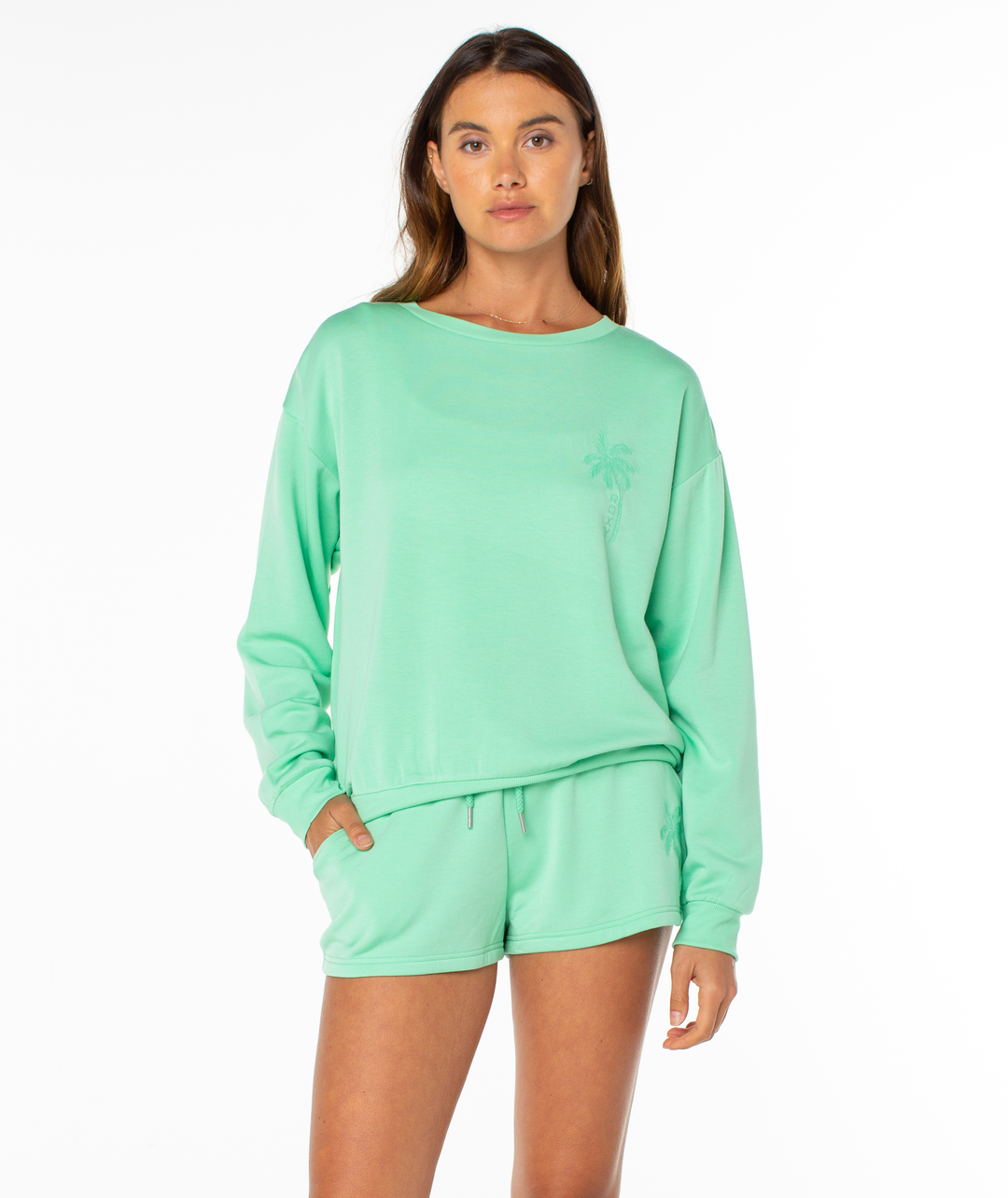 Roxy Women's Surfing By Moonlight Top - Spring Bud Solid - Sun Diego Boardshop