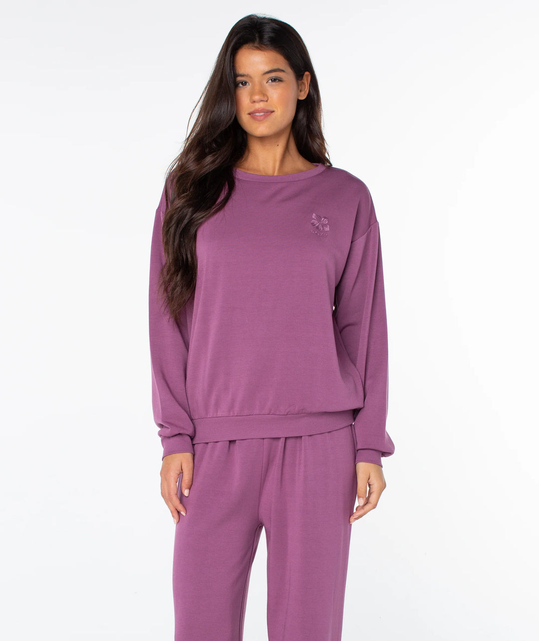 Roxy Women's Surfing By Moonlight Top - Tulipwood Hibiscus Emb - Sun Diego Boardshop