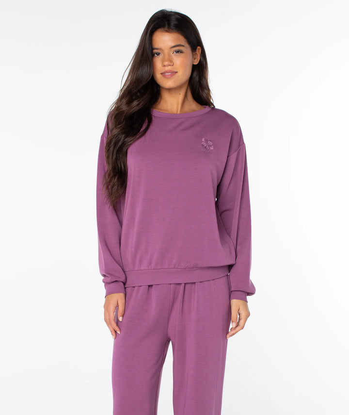 Roxy Women's Surfing By Moonlight Top - Tulipwood Hibiscus Emb - Sun Diego Boardshop