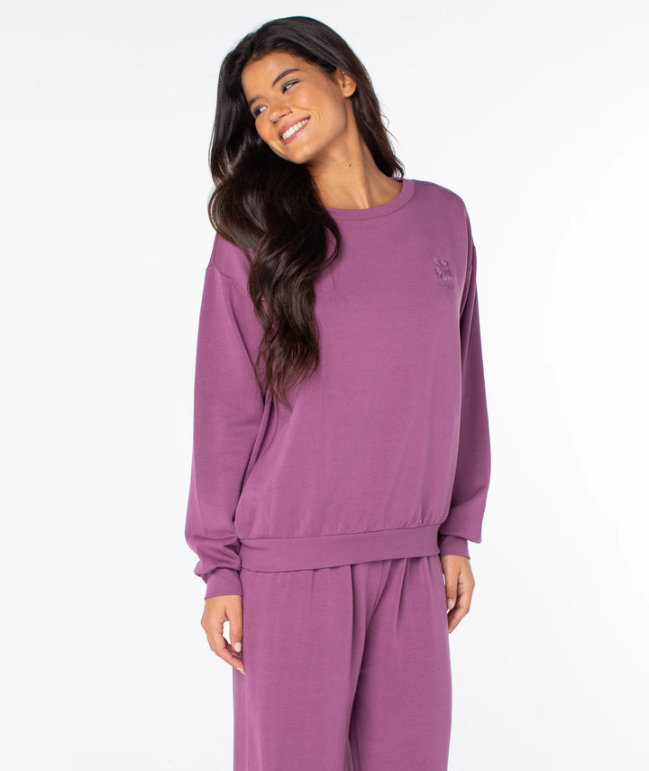 Roxy Women's Surfing By Moonlight Top - Tulipwood Hibiscus Emb - Sun Diego Boardshop