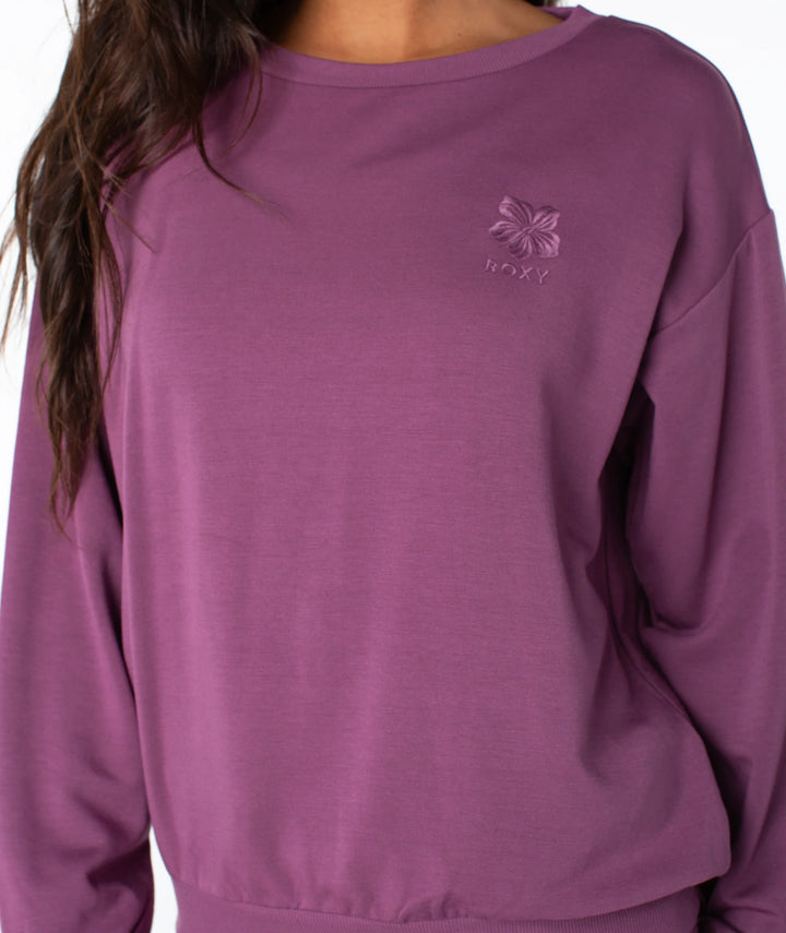 Roxy Women's Surfing By Moonlight Top - Tulipwood Hibiscus Emb - Sun Diego Boardshop