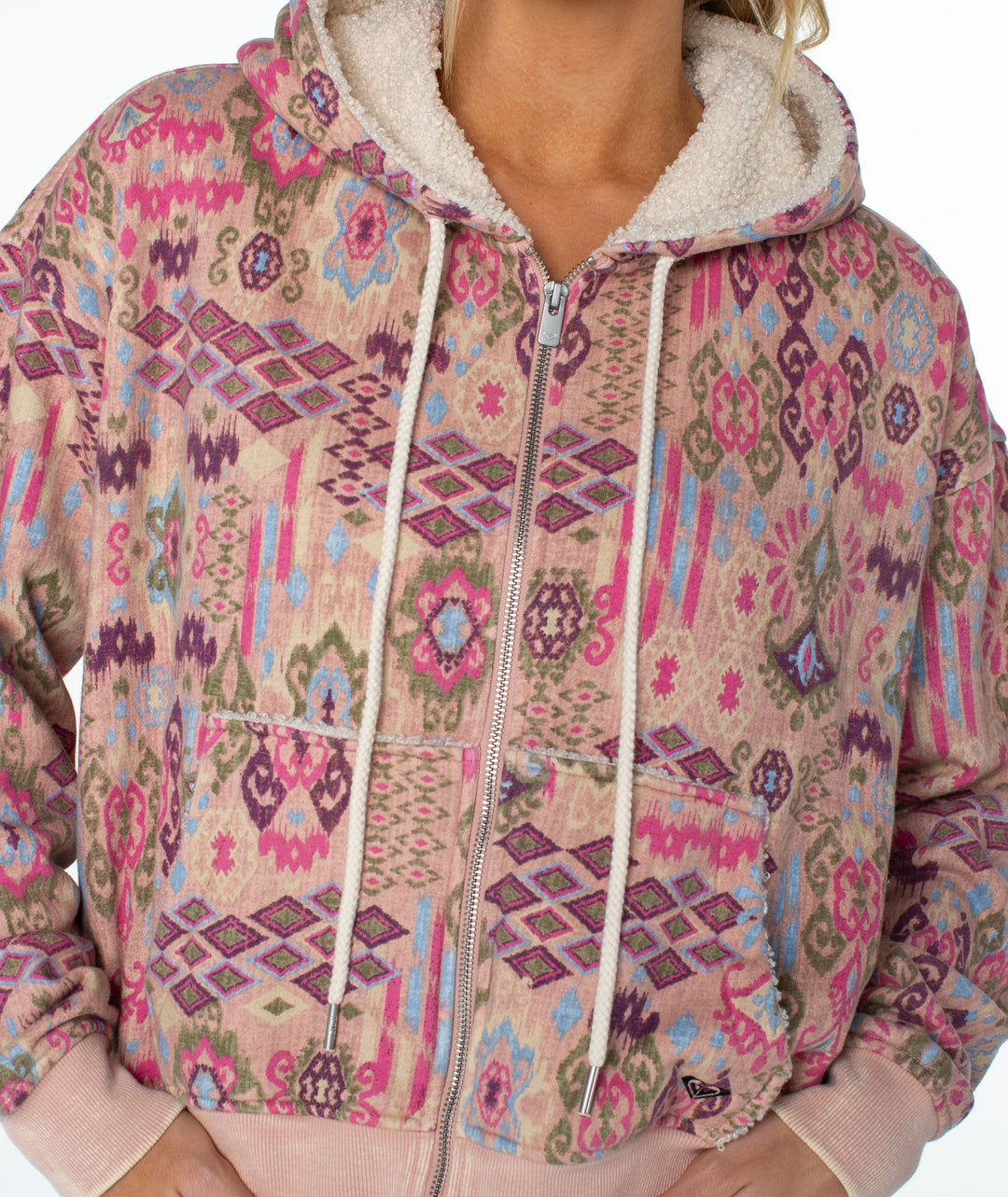 Roxy Women's Savannah Printed Hoodie - Misty Rose Campfire - Sun Diego Boardshop