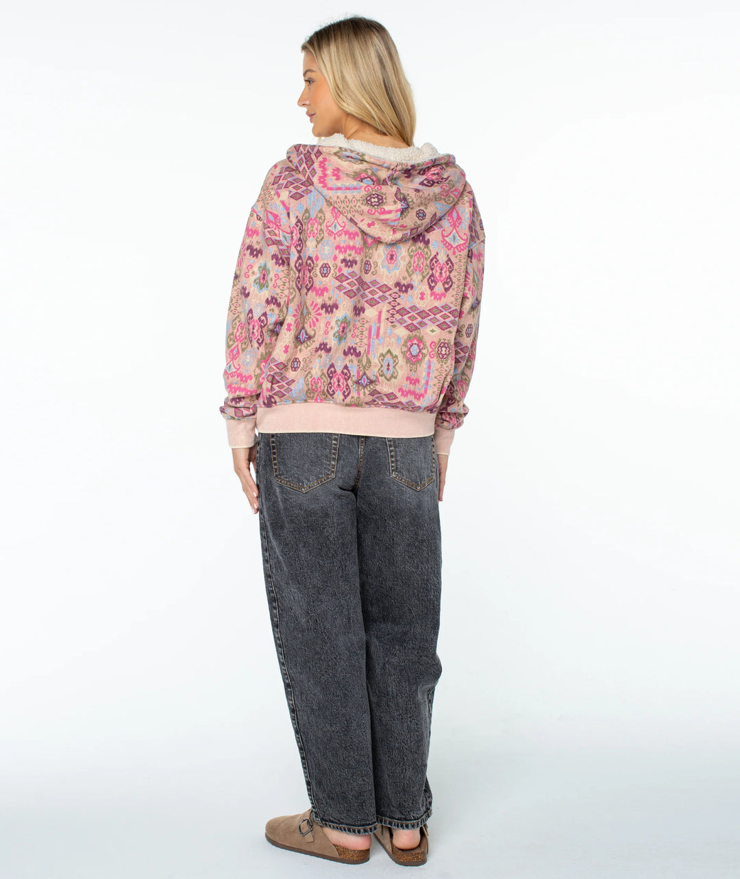 Roxy Women's Savannah Printed Hoodie - Misty Rose Campfire - Sun Diego Boardshop