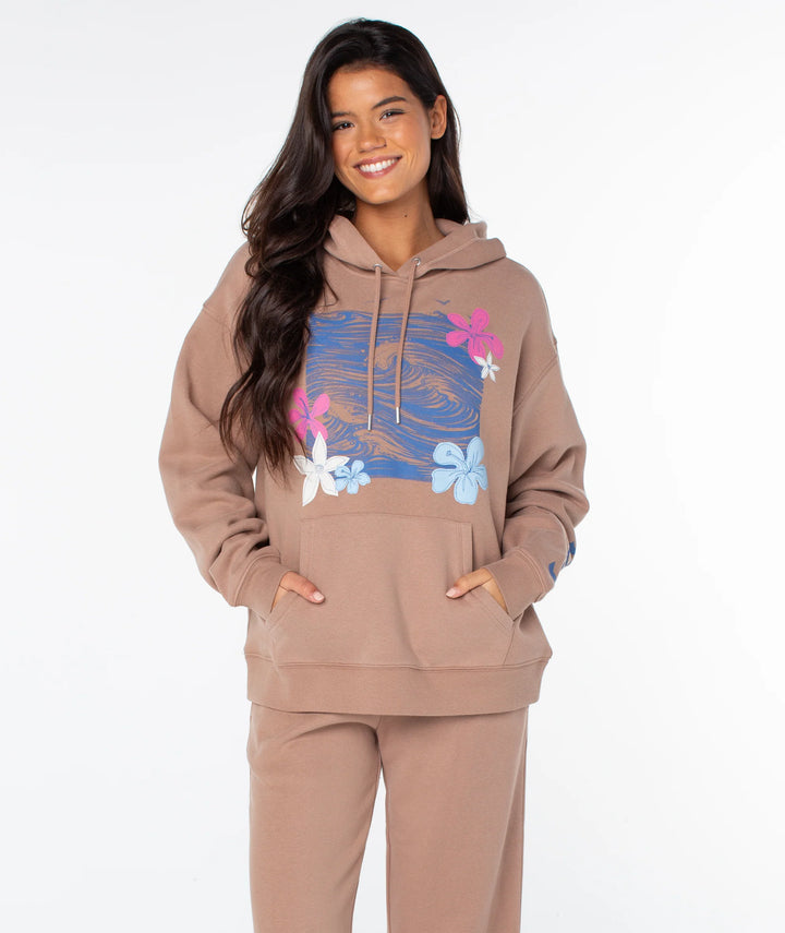 Roxy Women's Raya Hoodie - Ginger Snap In The Waves - Sun Diego Boardshop