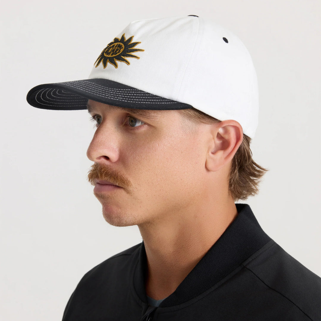 Roark Men's Journey Snapback Hat - White Black - Sun Diego Boardshop