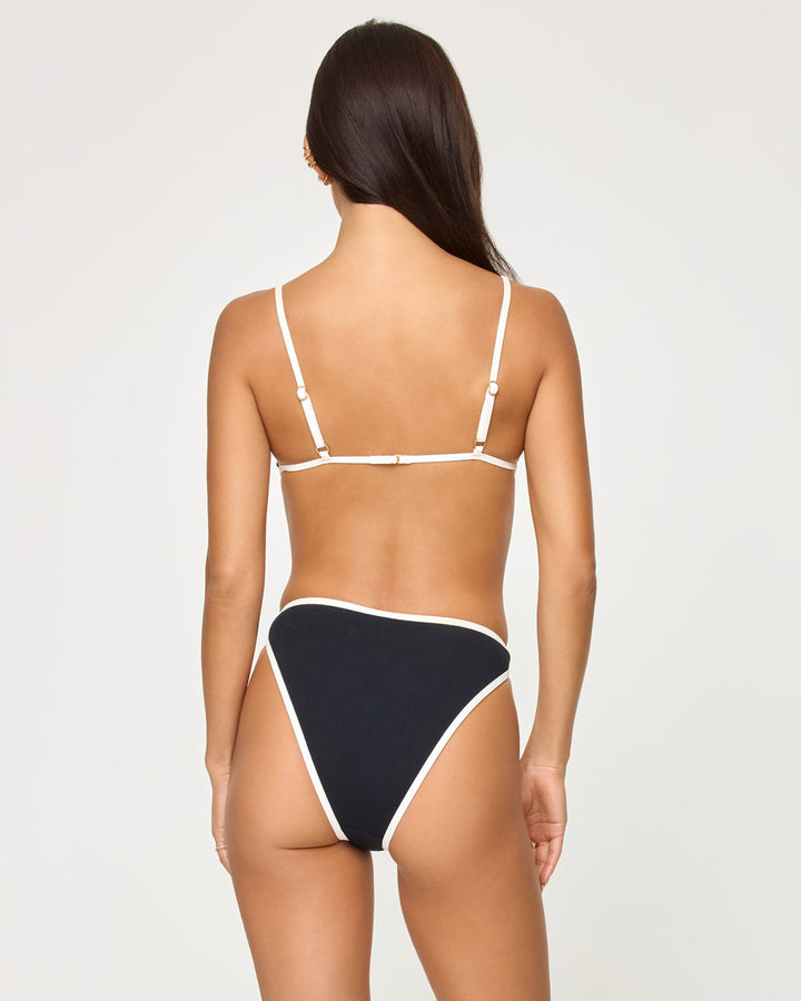 L Space Kourt Bikini Top - Black/Cream - Sun Diego Boardshop