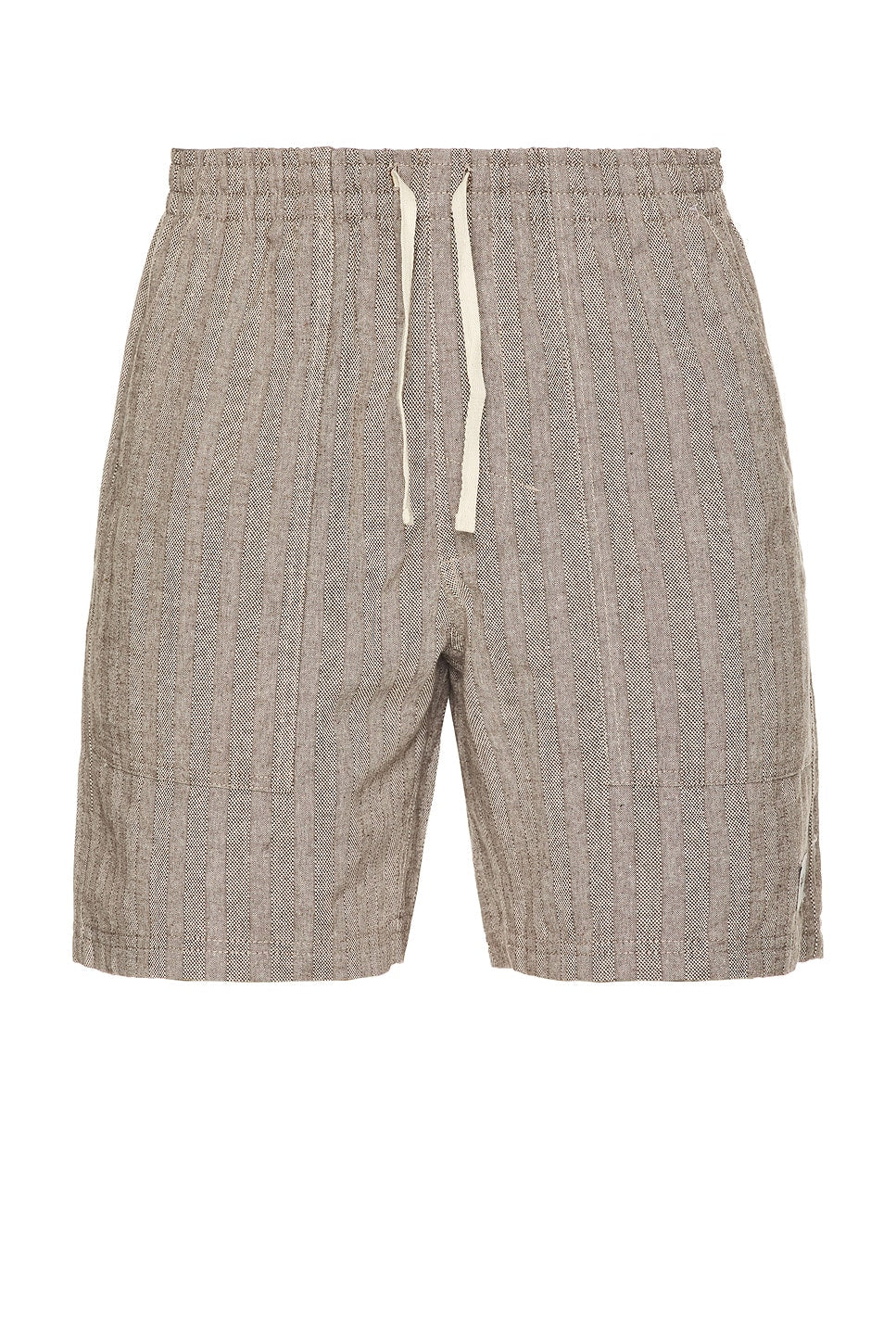 Rhythm Linen Stripe Fatigue Jam Shorts - Brown - Sun Diego Boardshop