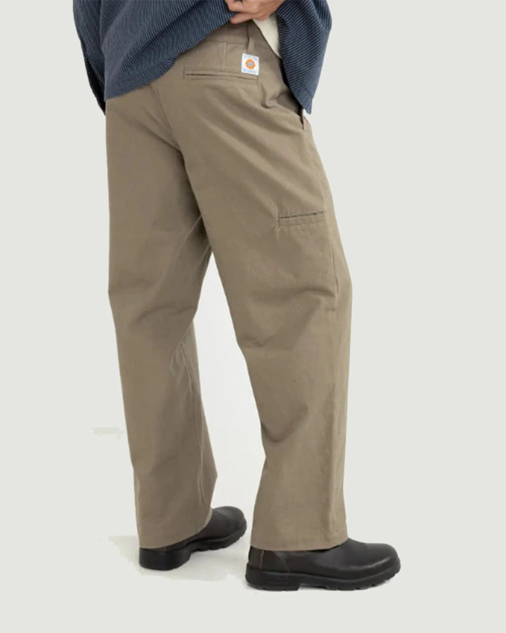 Rhythm Essential Twill Trouser - Oak