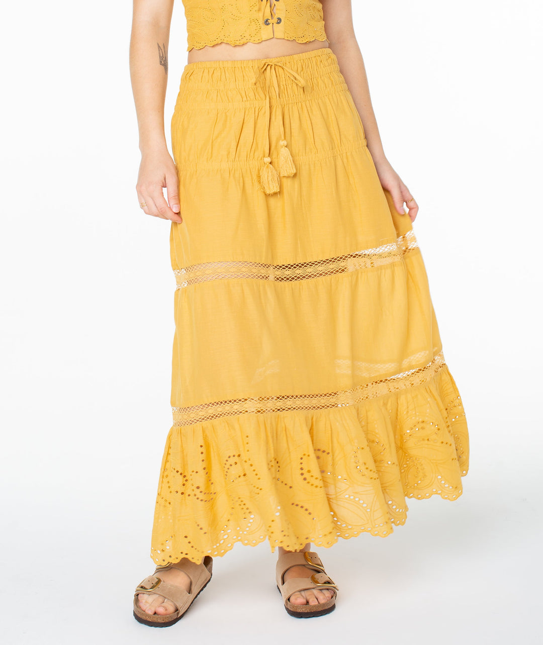 Roxy Castaway Maxi Skirt - Amber Gold - Sun Diego Boardshop