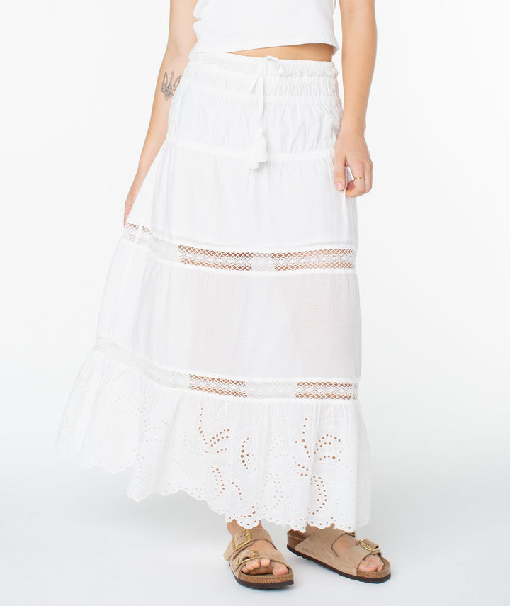 Roxy Castaway Maxi Skirt - Snow White - Sun Diego Boardshop