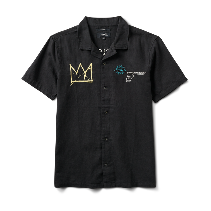 Roark Gonzo Camp Collar Shirt - Black - Sun Diego Boardshop