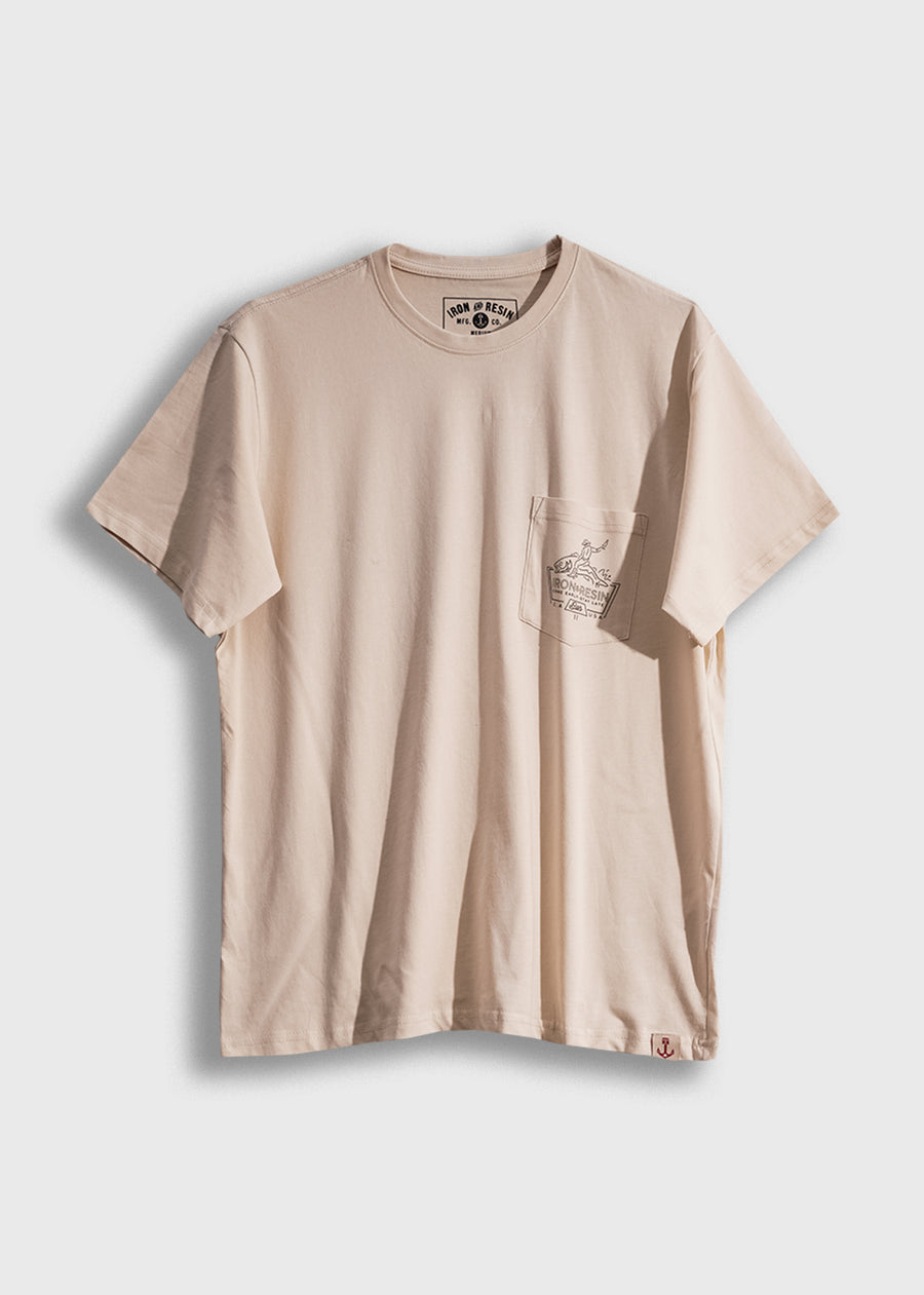 Iron & Resin Rodeo Pocket Tee - Natural - Sun Diego Boardshop