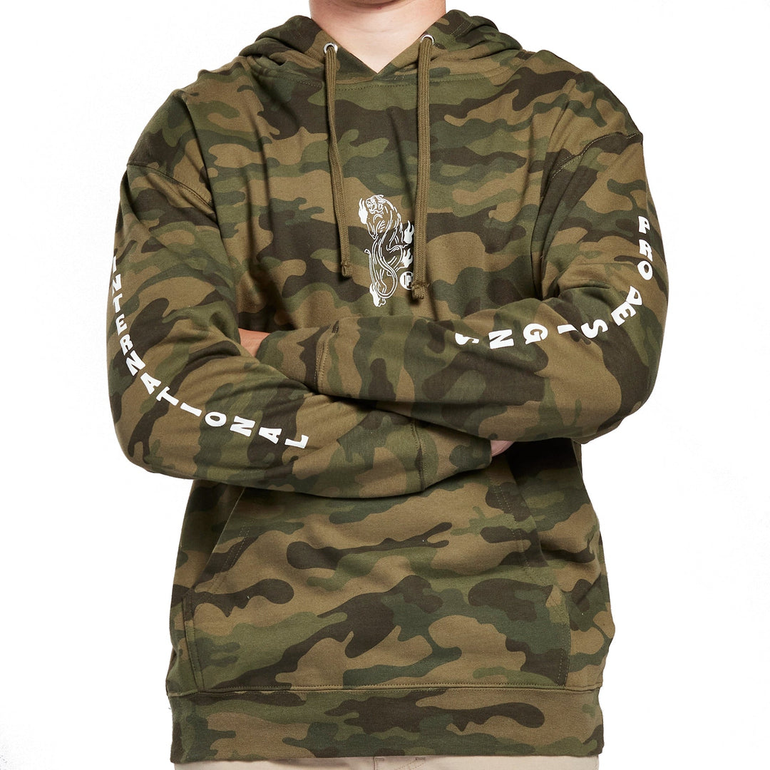 Brixton camo hoodie clearance