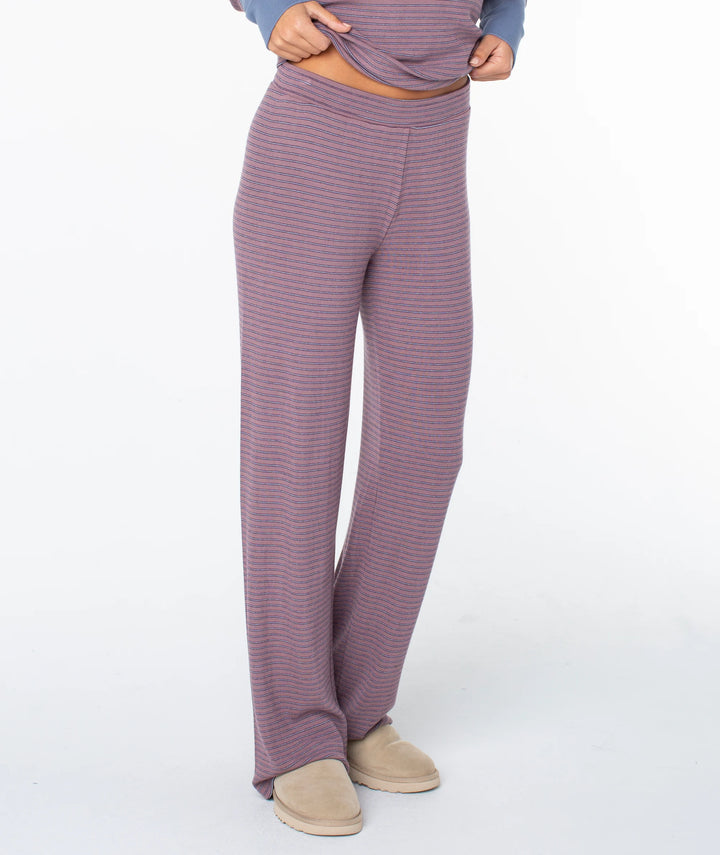Roxy Women's Summer Fling Rib Pant 2 - Twilight Mauve Pinstripe - Sun Diego Boardshop