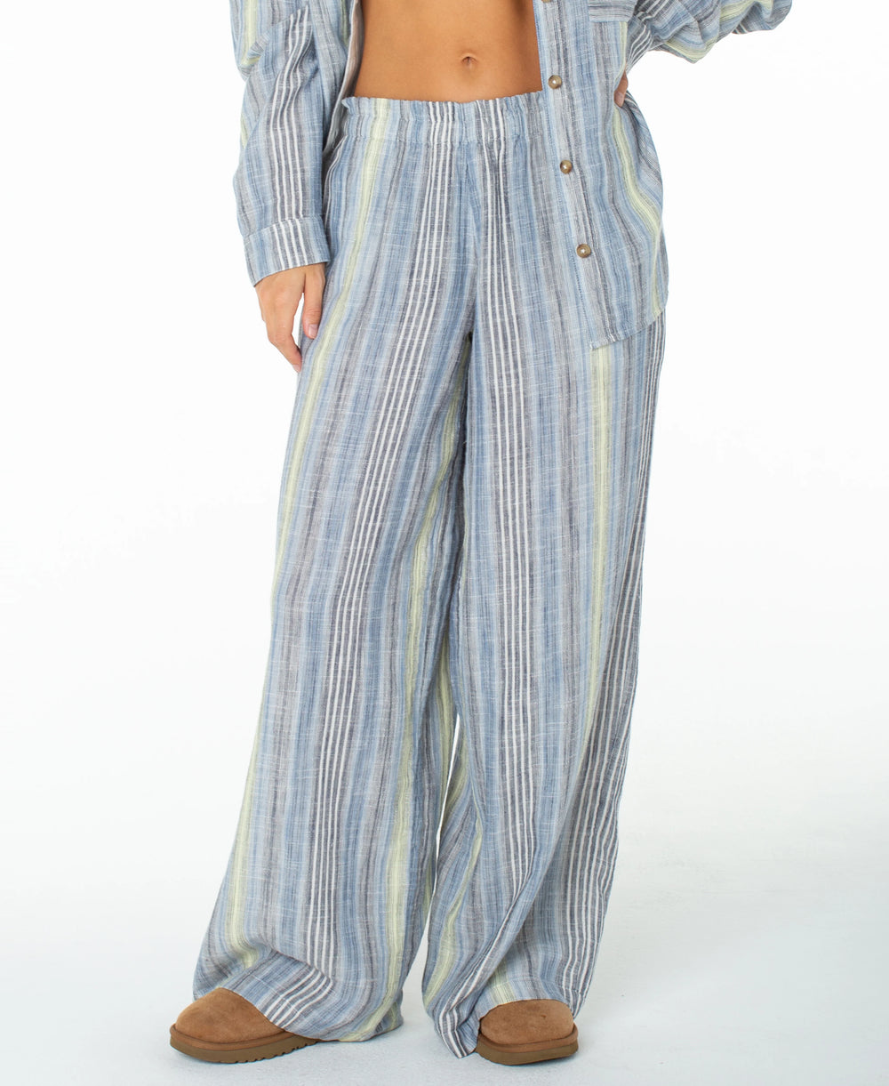 Roxy Women's Offshore Pant - Mood Indigo Coastline Stripe - Sun Diego Boardshop
