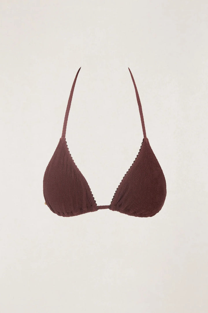 Rhythm Essential Rib Scallop Slide Tri Top - Cafe - Sun Diego Boardshop