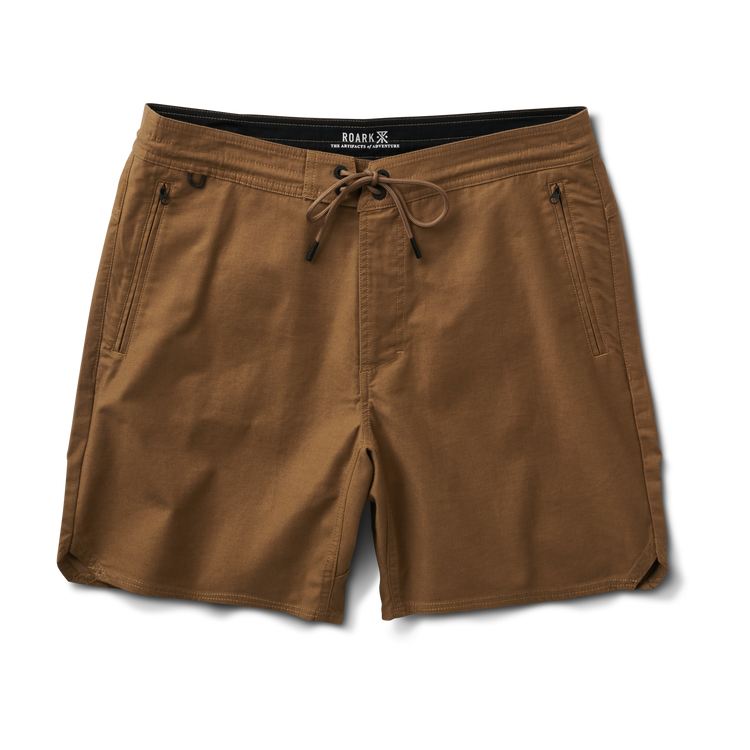 ROARK Layover Traveler Shorts 17" - DARK KHAKI - Sun Diego Boardshop