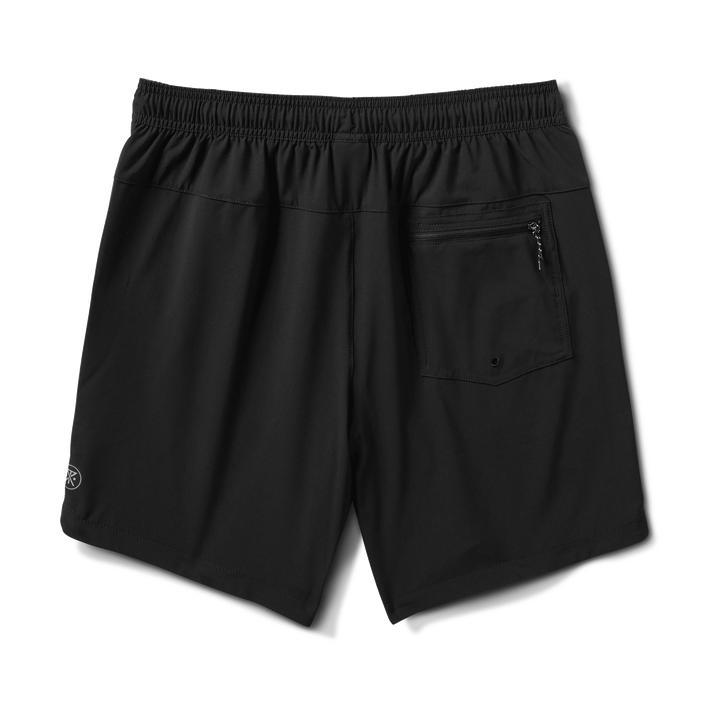 Roark Mens Serrano 7 Active Stretch Shorts Black Print - Sun Diego Boardshop