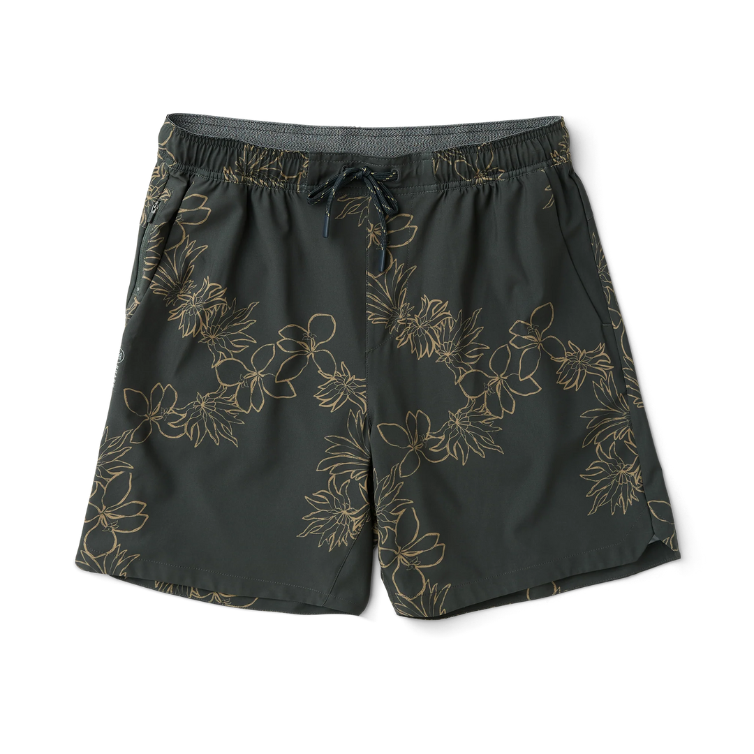 Roark Men's Serrano 7" Active Stretch Shorts - Onyx Floral - Sun Diego Boardshop