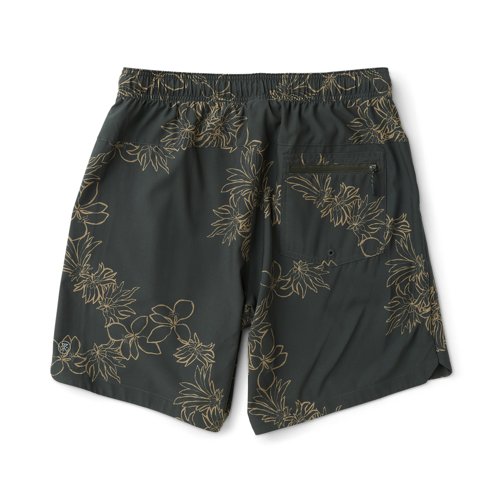 Roark Men's Serrano 7" Active Stretch Shorts - Onyx Floral - Sun Diego Boardshop