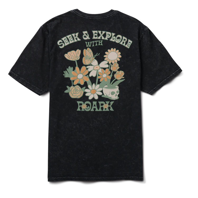 ROARK Seek & Explore Premium Tee - BLACK - Sun Diego Boardshop