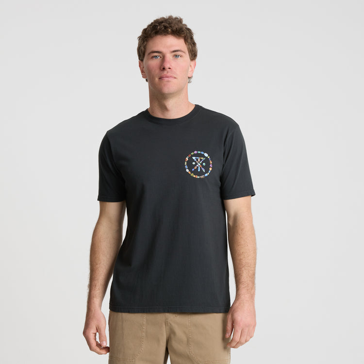 Roark Opal Palm Premium Tee - Black - Sun Diego Boardshop