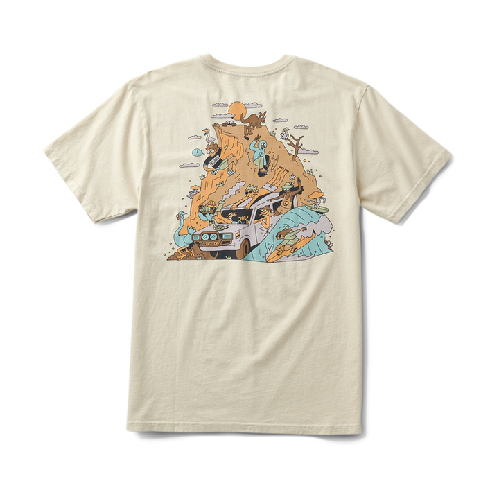 Roark Road Trip Club Premium Tee - Ivory - Sun Diego Boardshop