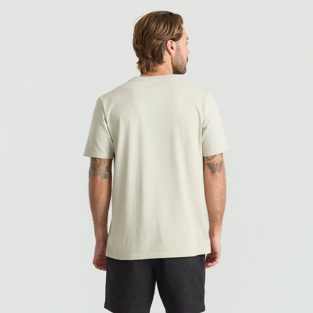 Roark Men's Safecamp Embroidery Premium Tee - Fossil - Sun Diego Boardshop