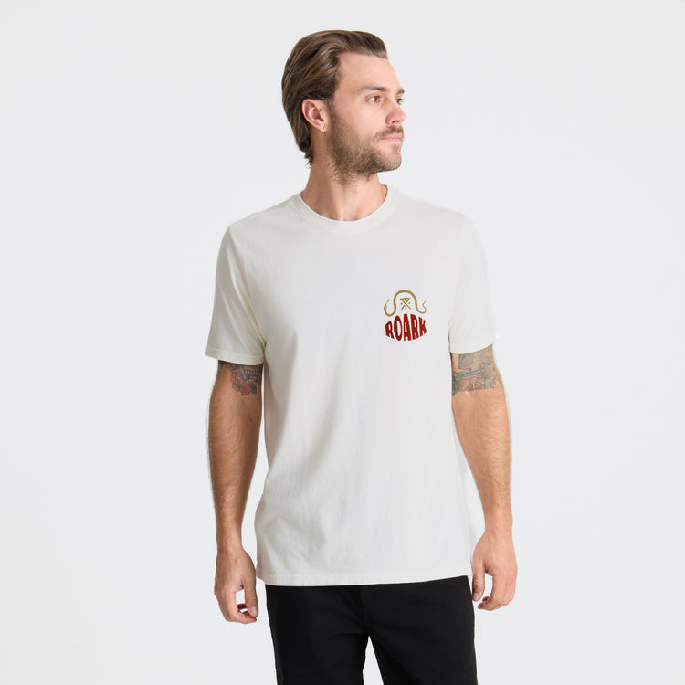 Roark Palm Snake Premium Tee - Off White - Sun Diego Boardshop