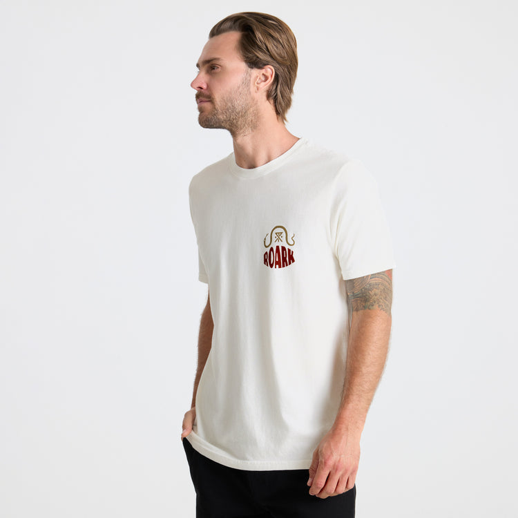 Roark Palm Snake Premium Tee - Off White - Sun Diego Boardshop