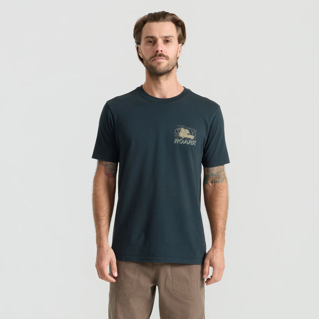 Roark Men's Camper Premium Tee - Washed Black - Sun Diego Boardshop