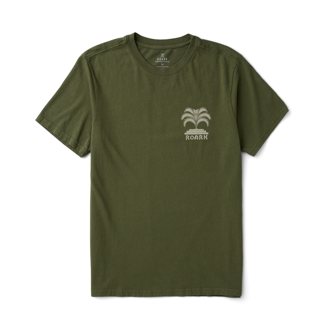 Roark Men's Moto Palm Premium Tee - Military - Sun Diego Boardshop