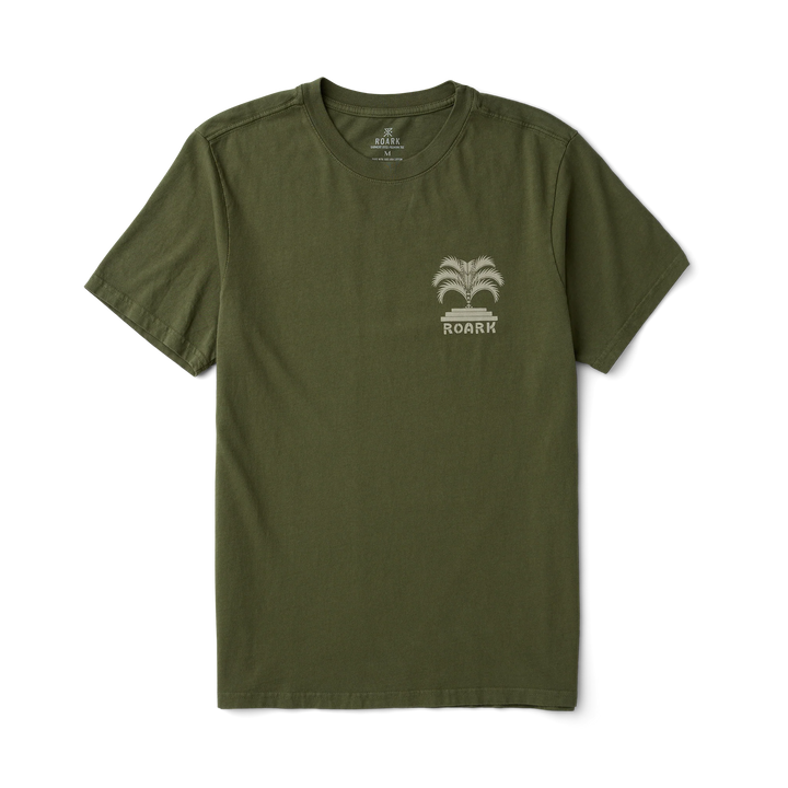 Roark Men's Moto Palm Premium Tee - Military - Sun Diego Boardshop