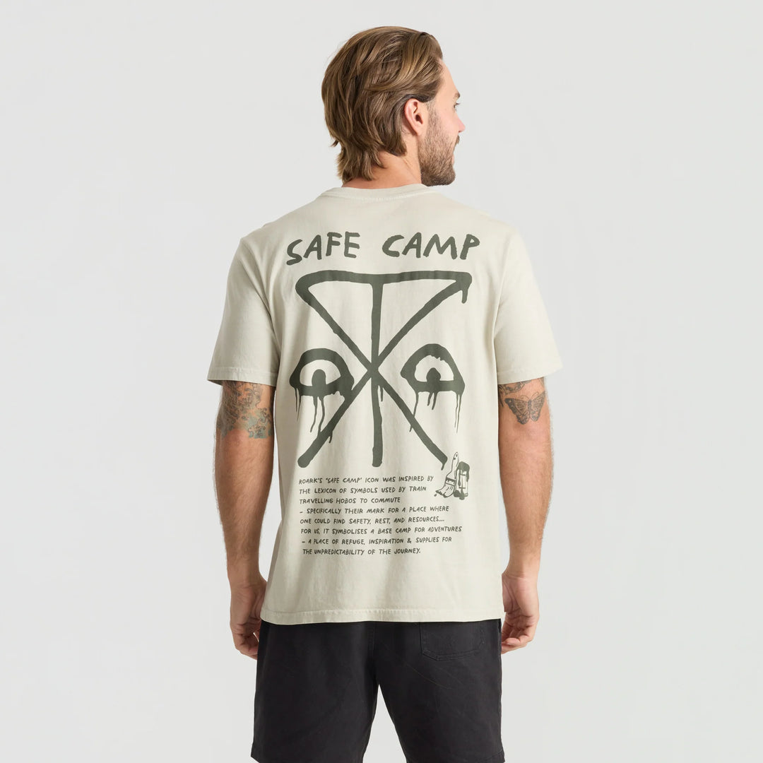 Roark Men's Safecamp Premium Tee - Fossil - Sun Diego Boardshop