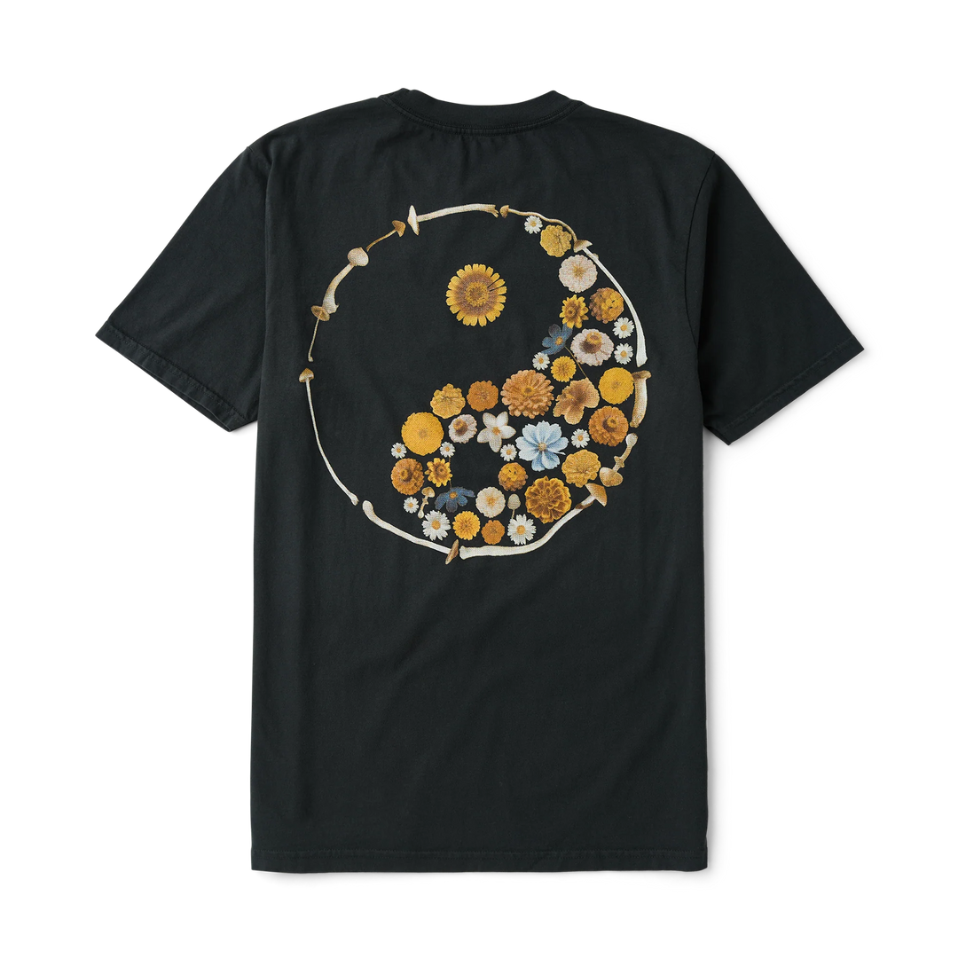 Roark Men's Yin Yang Forage Premium Tee - Washed Black - Sun Diego Boardshop
