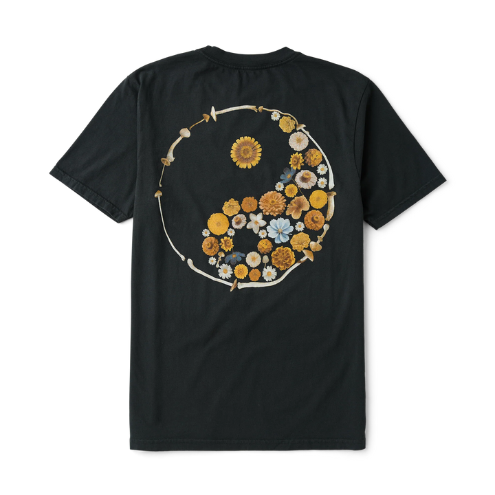 Roark Men's Yin Yang Forage Premium Tee - Washed Black - Sun Diego Boardshop