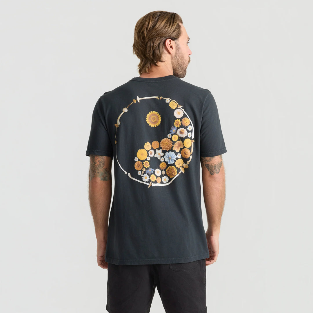 Roark Men's Yin Yang Forage Premium Tee - Washed Black - Sun Diego Boardshop