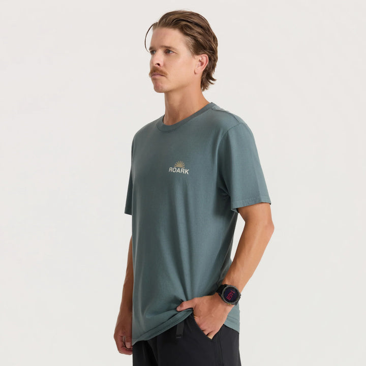 Roark Men's Tri Camp Premium Tee - Slate Green - Sun Diego Boardshop