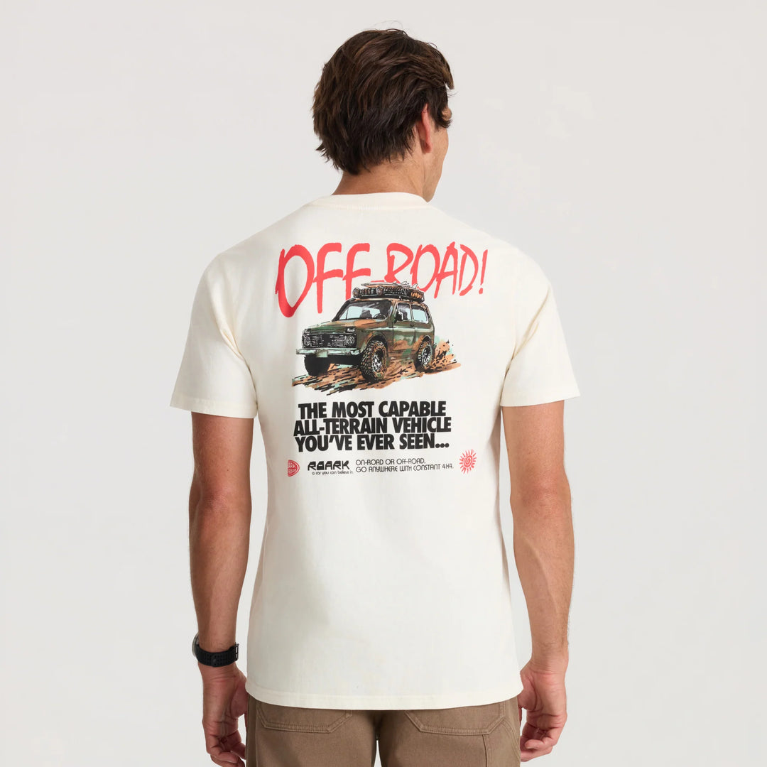 Roark Men's Off Road Premium Tee - Unbleached - Sun Diego Boardshop