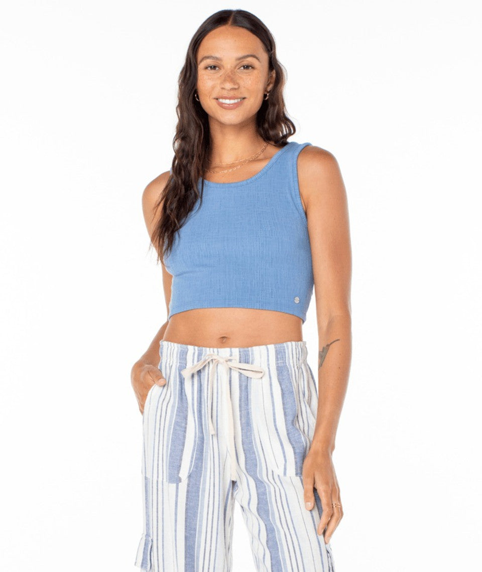 Roxy GOOD KEEPSAKE CROPPED TANK TOP - RIVIERA - Sun Diego Boardshop