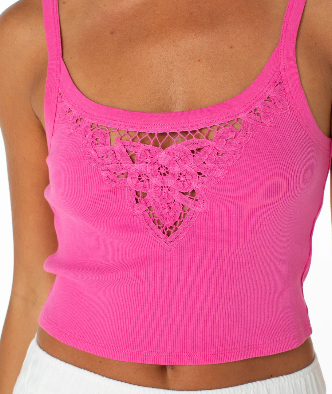 Roxy Women's Wanderlust Tank - Shocking Pink Solid
