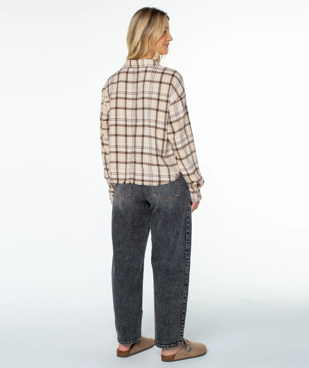 Roxy Women's Rockford Top - Pebble Tartan Plaid - Sun Diego Boardshop