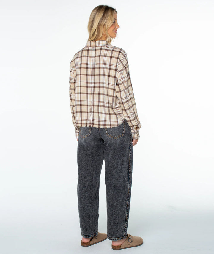 Roxy Women's Rockford Top - Pebble Tartan Plaid - Sun Diego Boardshop