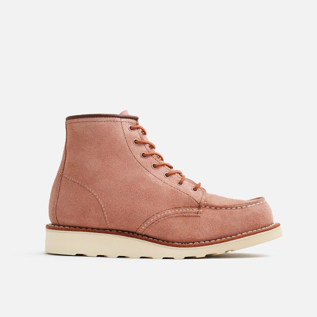 Red Wing Women's 6-Inch Classic Moc - DUSTY ROSE ABILENE - Sun Diego Boardshop