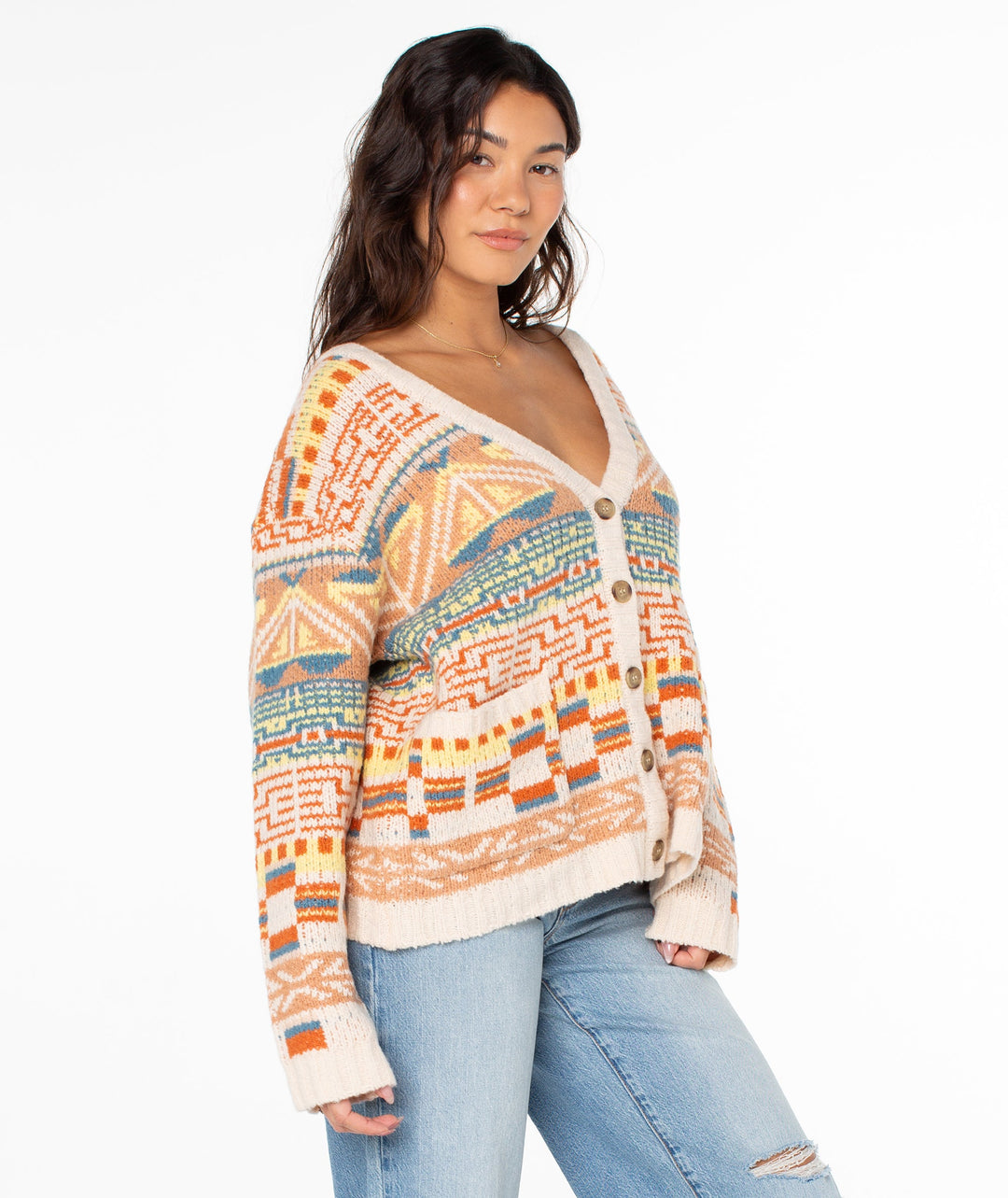 Roxy Tamarindo Cardigan - Parchment Solid