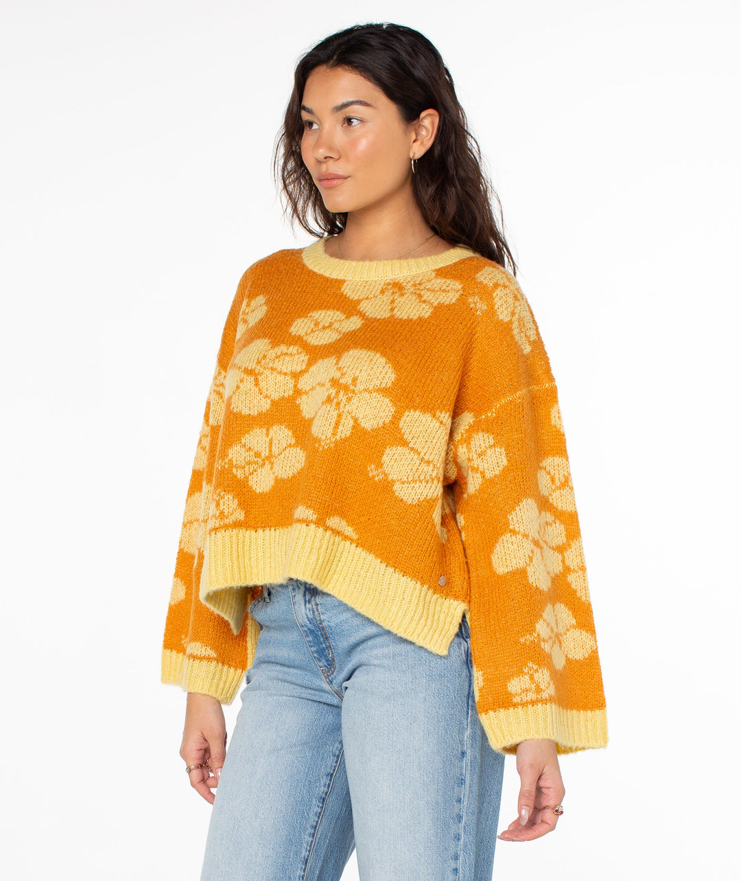 Roxy Flora Sweater - Golden Ochre Ngo