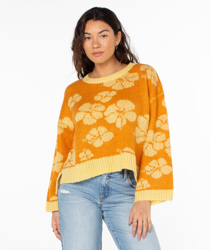 Roxy Flora Sweater - Golden Ochre Ngo