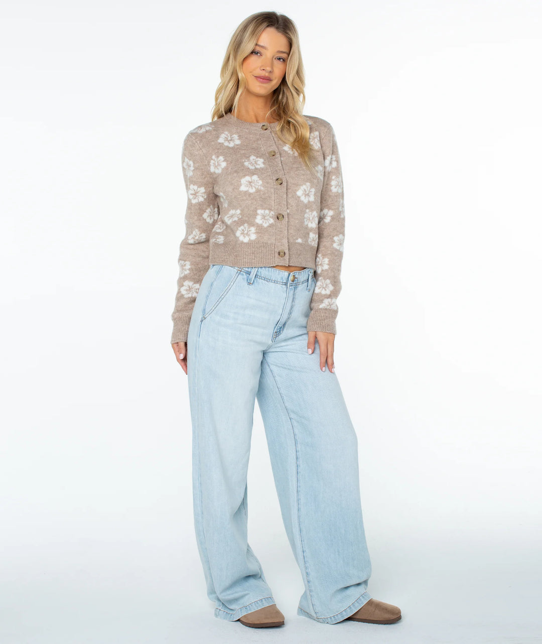 Roxy Women's Meadow Sweater - Doeskin Sweet Hibiscus - Sun Diego Boardshop